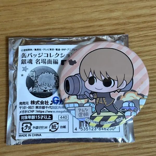 [BUNJANG] Gintama Famous Scenes Random Can Badge (Sogo) / 은혼 명장면 랜덤 캔뱃지 (소고)