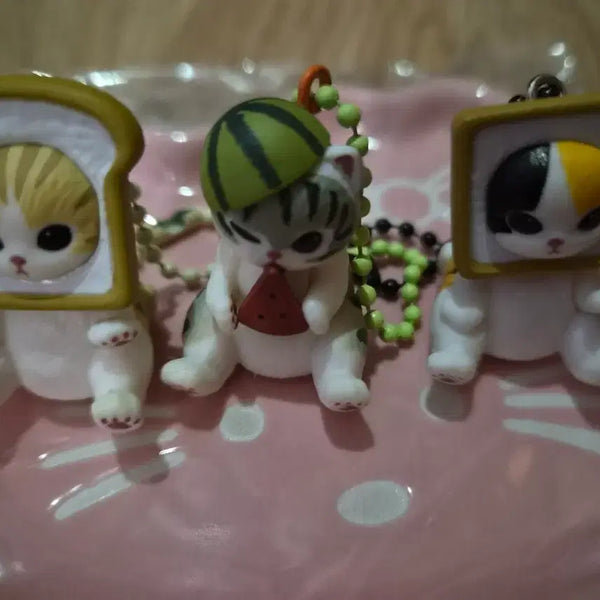 [BUNJANG] MohSandBread 3-Type Figure Keyring Set / 모흐샌드빵 피규어 키링 3종 세트