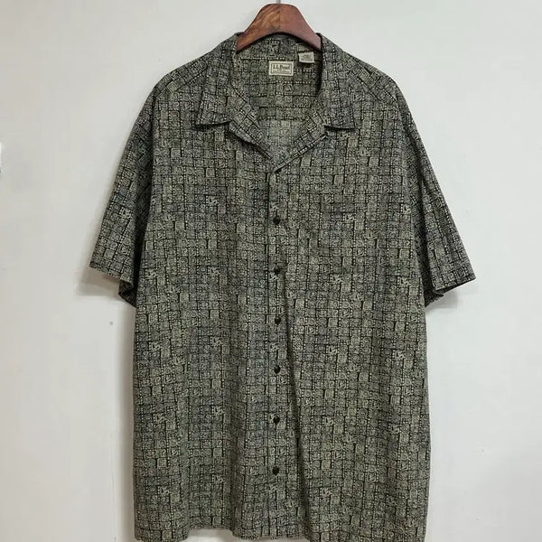 [BUNJANG] Vintage L.L.Bean Patterned Shirt 2XL / 빈티지 L.L.Bean 패턴 셔츠