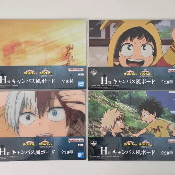 [BUNJANG] My Hero Academia Ichiban Kuji Prize H Canvas Board Set / (일괄판매) 나히아 제일복권 H상 캔버스보드 4종