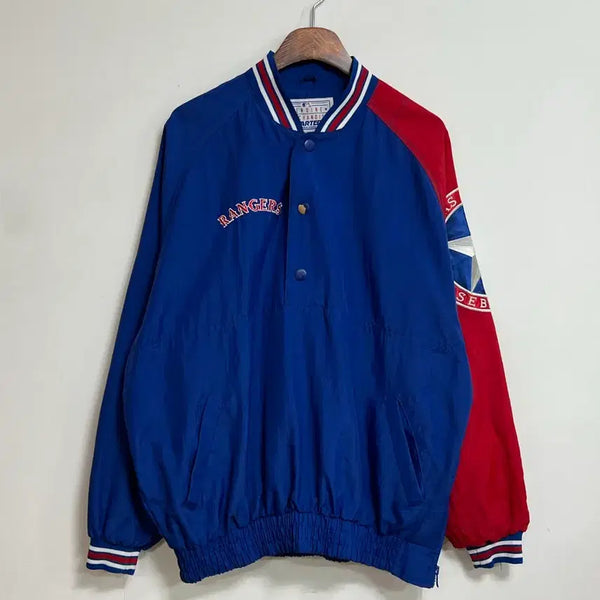 [BUNJANG] Starter Vintage Warm-up Jacket Red/Blue XL / 빈티지 스타터 웜업