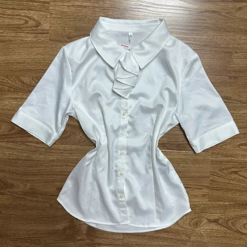 [BUNJANG] Vintage Sailor Short Sleeve Blouse Shirt / 빈티지 세일러 반팔 셔츠 블라우스 모리걸