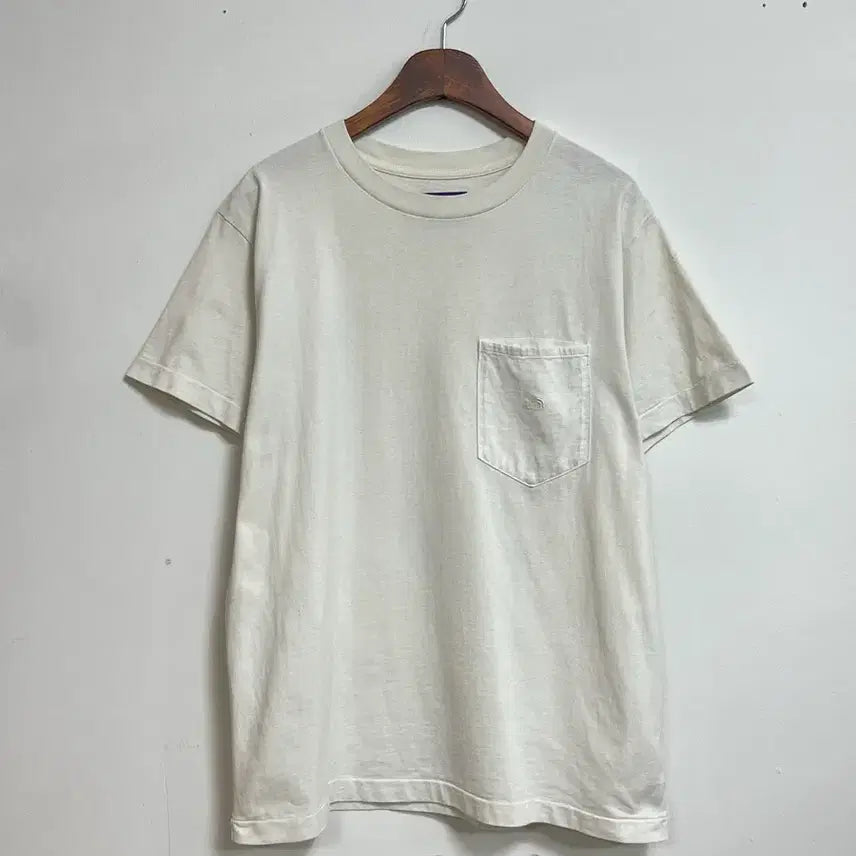 [BUNJANG] The North Face x nanamica Purple Label T-Shirt - White, Size L / 노스페이스 나나미카 퍼플라벨 티셔츠