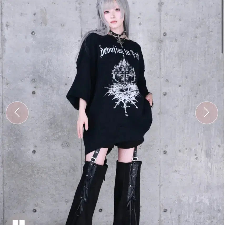 [BUNJANG] Amilige "Jirai Kei" Graphic T-Shirt / Amilige 아밀리쥬 반팔 티셔츠 지뢰계