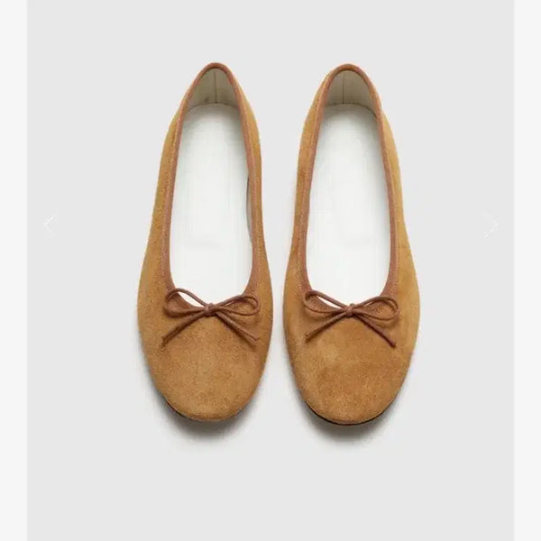 [BUNJANG] Urbanncode École Ballet Flats Camel Suede Size 230 (Unworn) / 얼바닉30 에꼴 발레 플랫 카멜 230(미착용)