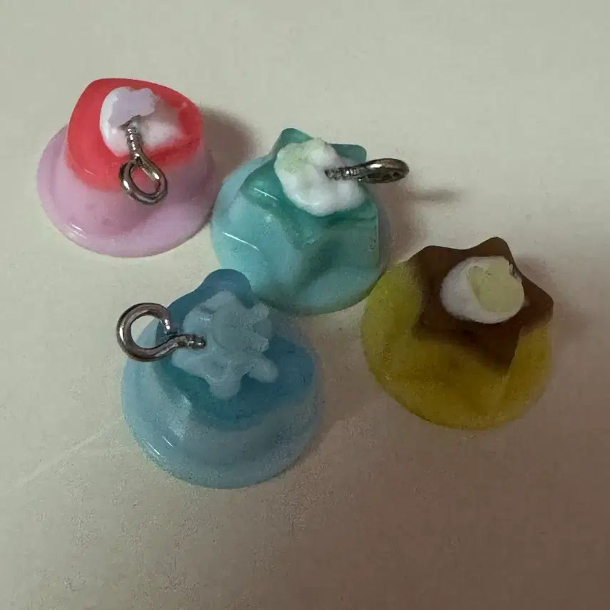 [BUNJANG] Mini Puding Keychain Phone Strap - Assorted Shapes & Colors / [재고정리] 미니 푸딩 핸드폰줄 키링