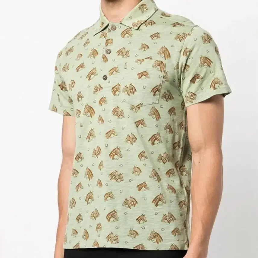 [BUNJANG] RRL Short Sleeve Polo Shirt / 더블알엘 카라티