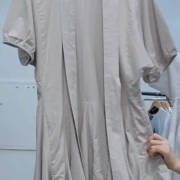 [BUNJANG] Beige Frill Mini Dress / 베이지 프릴 미니 원피스 66~77까지 새상품
