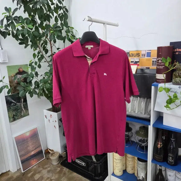 [BUNJANG] Burberry Pique Collar Short Sleeve T-Shirt M / 버버리 피케 칼라 반팔티셔츠 M