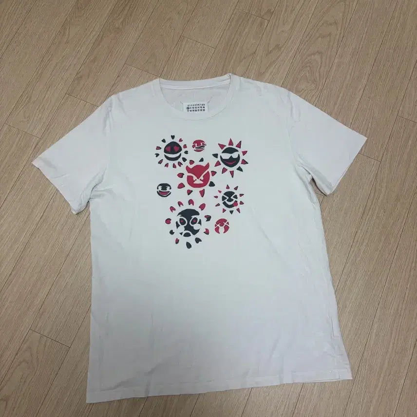 [BUNJANG] Maison Margiela Sun Print T-Shirt White / [52] 마르지엘라 썬프린트 반팔 티셔츠 화이트