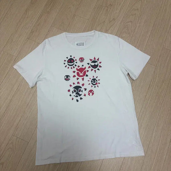 [BUNJANG] Maison Margiela Sun Print T-Shirt White / [52] 마르지엘라 썬프린트 반팔 티셔츠 화이트