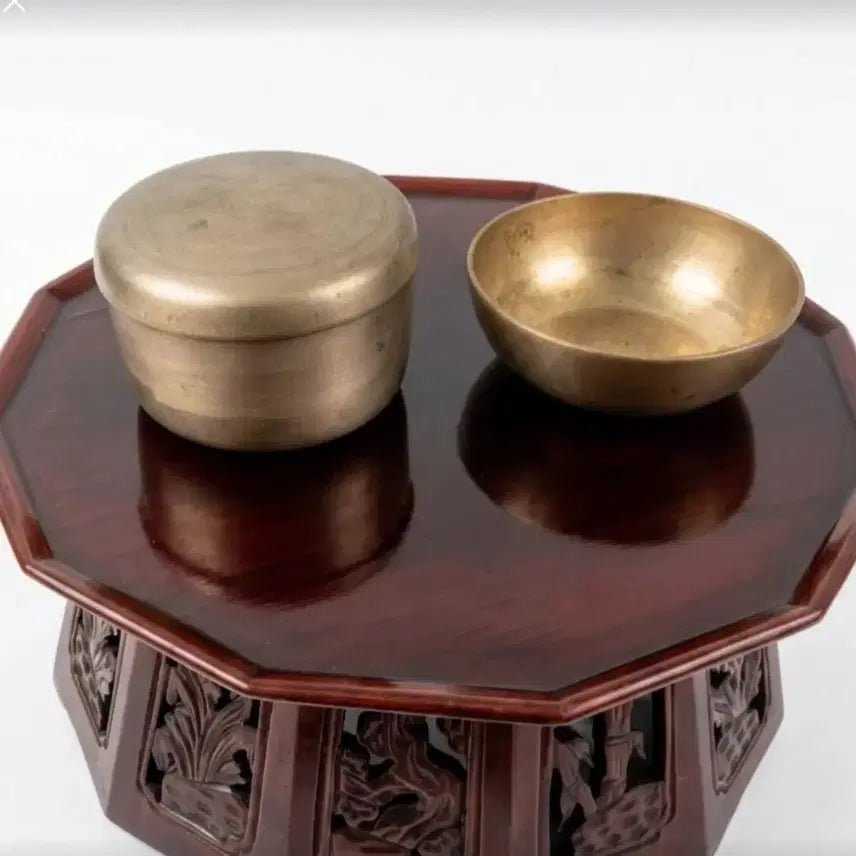 [BUNJANG] Antique Korean Brass Bowls (2-Piece Set) / 옛날 방짜 황동놋그릇 2점  옛날 전통 놋그릇 2점세트입니다.