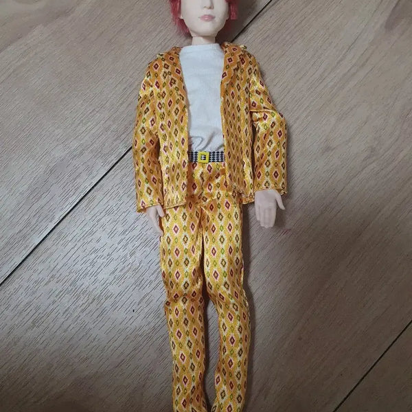 [BUNJANG] BTS Jin Golden Suit Doll / 방탄소년단 진 인형 금색 수트