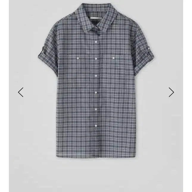 [BUNJANG] Sundown Roll-Up Check Shirt (Blue) / 타낫 선다운 롤업 체크 셔츠 Sundown roll-up shirt (blue)