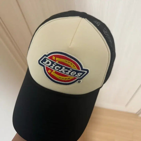 [BUNJANG] Dickies Tree Logo Trucker Mesh Cap Hat Black / 디키즈 트리 로고 트러커 메쉬 캡 모자 Black