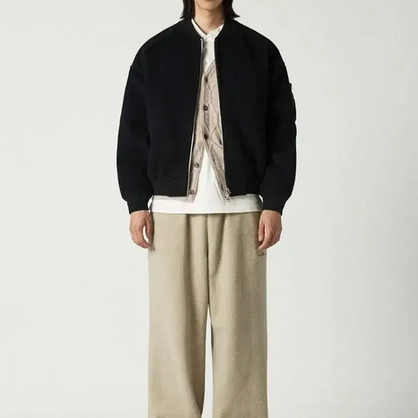 [BUNJANG] Vivastudio Wool Cashmere Blouson Jumper M / [새상품] 비바스튜디오 울 캐시미어 블루종 점퍼 M