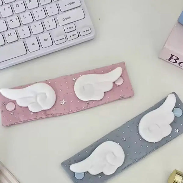 [BUNJANG] Angel Core Earphone Cable Winder & Organizer (Blue/Pink) / 새상품 엔젤코어 이어폰 줄감개, 케이블 선 정리, 천사 날개