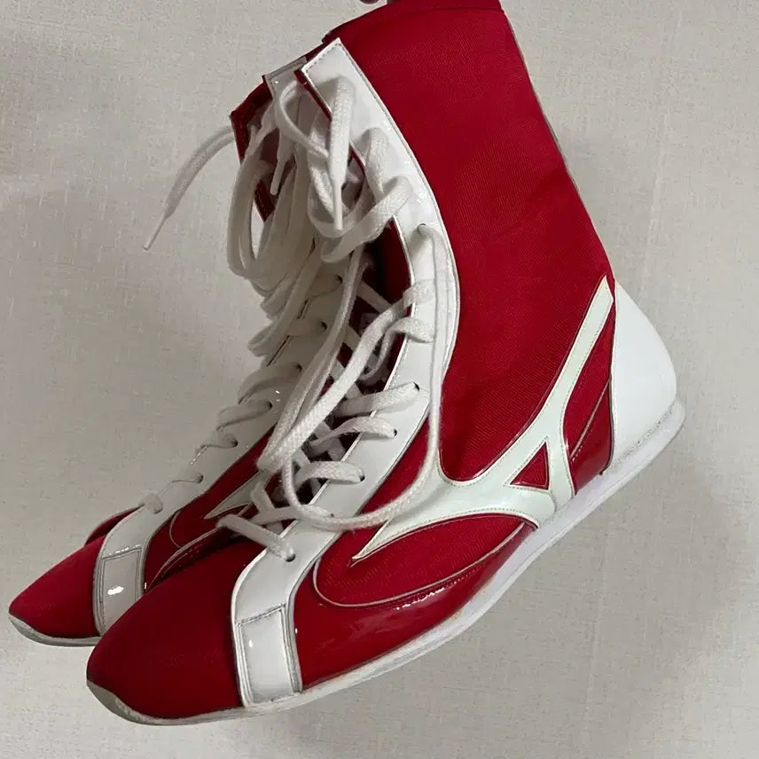 [BUNJANG] Mizuno Custom Boxing Shoes Red/White Size 275 / 미즈노 복싱화 커스텀 레드/화이트 275사이즈