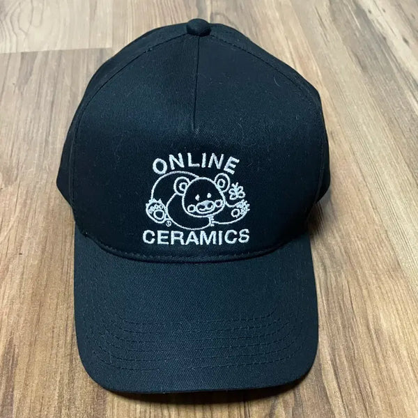 [BUNJANG] Online Ceramics Teddy Bear Cap OS Black / 온라인 세라믹스 online ceramics 테디베어 캡 OS 블랙