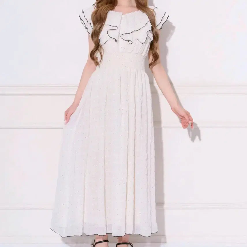 [BUNJANG] Apres Jour Polka Dot Frill Dress / apres jour 도트 프릴 원피스 스나계 걸리 일브
