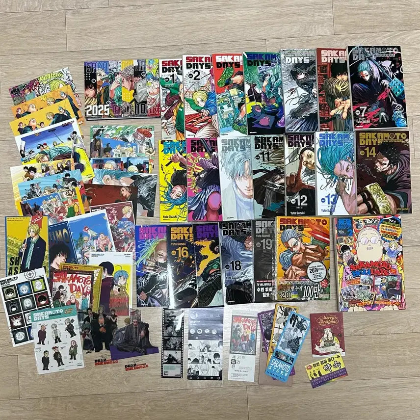 [BUNJANG] Sakamoto Days Manga Complete Set with Animate & First Edition Bonus / 일괄 ) 사카모토 데이즈 시카데이 만화책 특전 초판