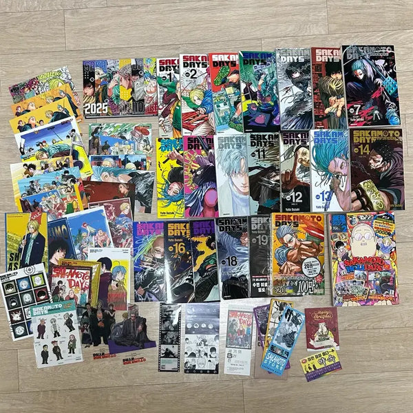 [BUNJANG] Sakamoto Days Manga Complete Set with Animate & First Edition Bonus / 일괄 ) 사카모토 데이즈 시카데이 만화책 특전 초판