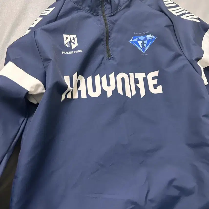 [BUNJANG] Howynight Windbreaker Navy White Size S / 하위나이트 바람막이 s