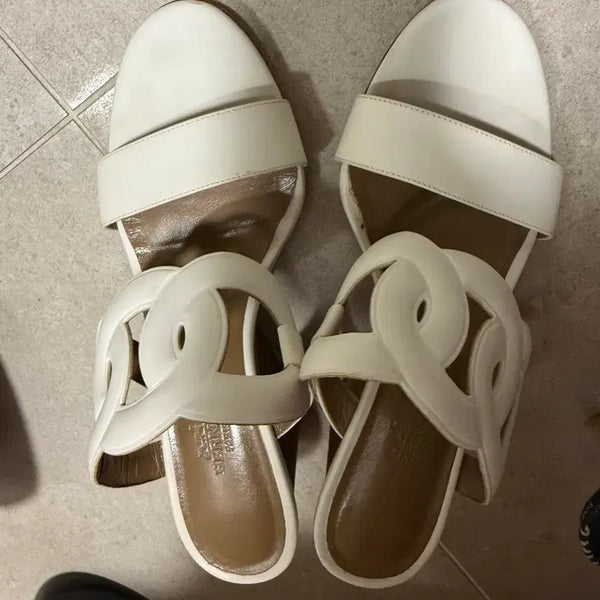 [BUNJANG] Hermes Wedge Heel Shoes / 에르메스여신발