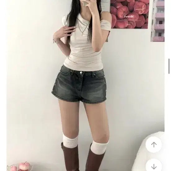 [BUNJANG] Chyrom Star Cubic Short Pants / 에이블리 쵸롬 스타 큐빅 숏팬츠