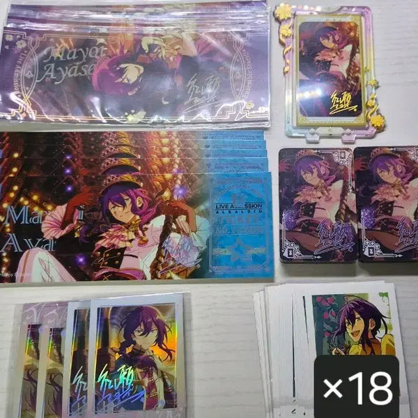 [BUNJANG] Ensemble Stars! Ayase Mayoi Goods Bundle Set: Pashacolle, Yuusakoro, Live Ticket / 앙스타 굿즈 세트 파샤코레 유사코롯타 라이브티켓 아야세 마요이