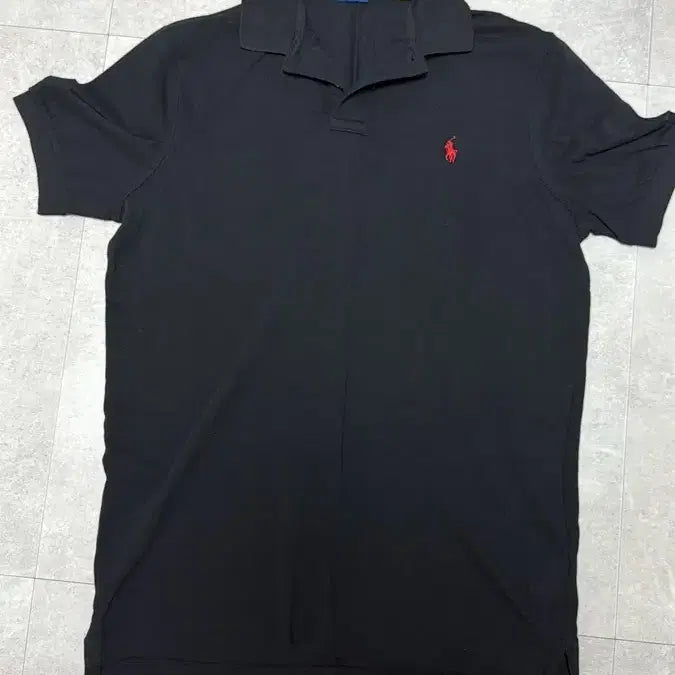 [BUNJANG] Polo Ralph Lauren Black Short Sleeve Polo Shirt / 폴로 랄프로렌 블랙 반팔 카라티