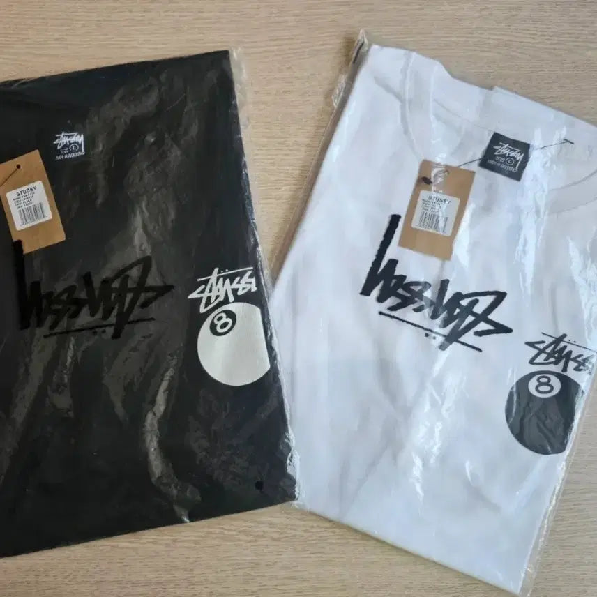 [BUNJANG] Stussy 8 Ball T-Shirt Black/White / 스투시 8볼 반팔티 블랙 /화이트 L,XL