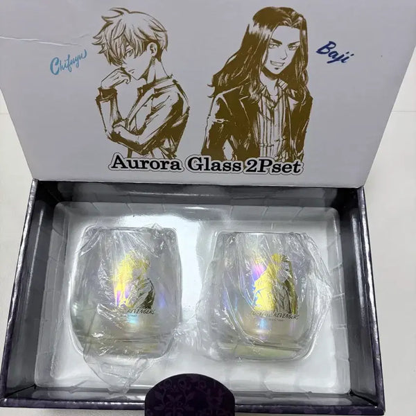 [BUNJANG] Tokyo Revengers Chifuyu Aurora Glass Cup / 도쿄리벤저스 도리벤 치후유 바지 오로라 글라스 유리컵