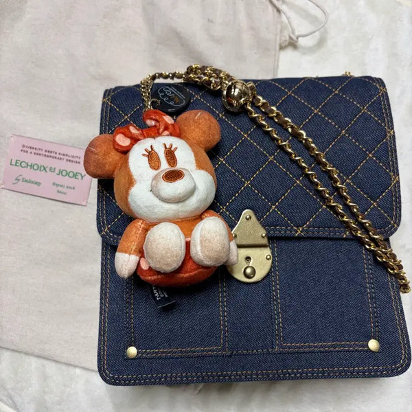 [BUNJANG] Le Chahut Denim Quilting Bag with Gold Ball Strap / 르슈아 드주이 데님 백 가방