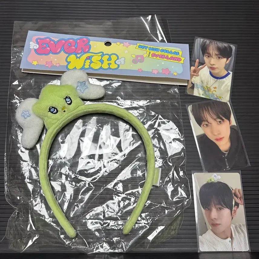 [BUNJANG] NCT Yushi Headband Photocard Bundle Set / 에버위시 유우시 머리띠 포카 입장포카 미션포카 엔시티 위시