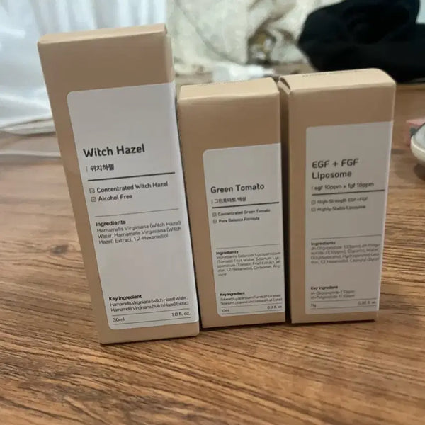 [BUNJANG] Nano Recipe Witch Hazel Green Tomato EGF+FGF Liposome Set / NANO RECIPE 나노레시피 위치하젤 그린토마토 EGF+FGF 리포솜 세트