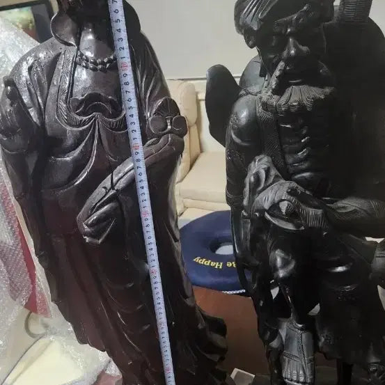 [BUNJANG] Large Wooden Buddha Statue (95cm) / 통나무조각   부처님  95센치
