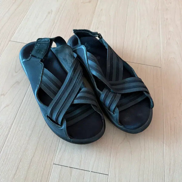 [BUNJANG] Y-3 Black Strap Sandals / Y-3 블랙 스트랩 샌들 245-250
