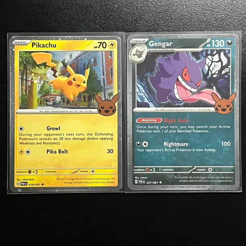 [BUNJANG] Halloween Pikachu & Gengar Bundle Set Pokémon Cards / 할로윈 피카츄 & 팬텀 (일괄)