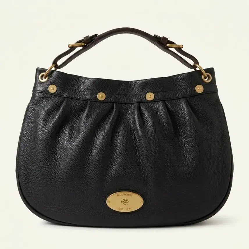 [BUNJANG] Mulberry Black Leather Shoulder Bag / (정품) 멀버리 블랙 레더 숄더백