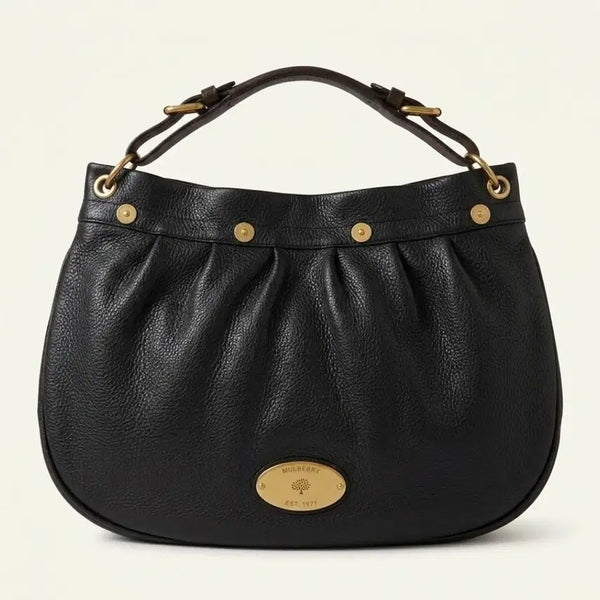 [BUNJANG] Mulberry Black Leather Shoulder Bag / (정품) 멀버리 블랙 레더 숄더백