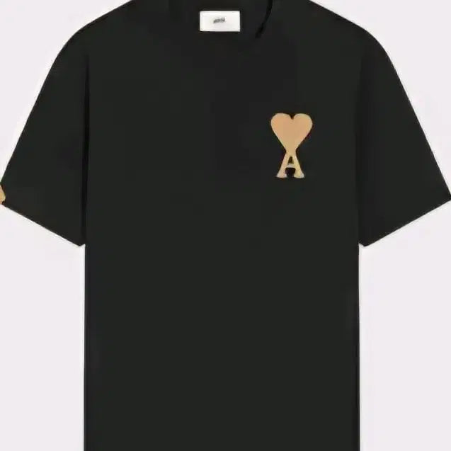 [BUNJANG] AMI Big Heart Logo T-shirt Black M/L / 아미 빅 하트 로고 반팔티 블랙 M L