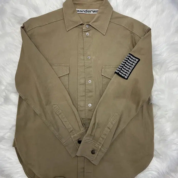 [BUNJANG] Alexander Wang Beige Shirt / (옷장 정리) 알렉산더왕 베이지 셔츠