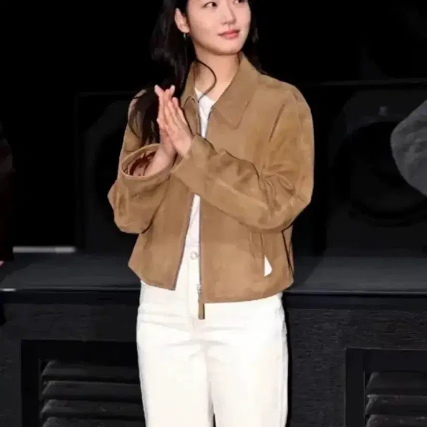 [BUNJANG] Low Classic Suede Crop Jacket / (s) 로우클래식 스웨이드 크롭 자켓