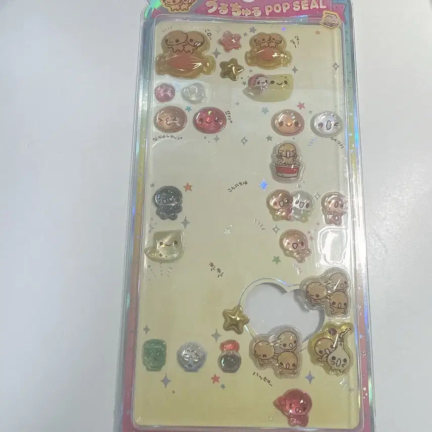 [BUNJANG] Uru Churu Pop Seal Nattosan Bong Bong Drop Stickers / 우루츄루 팝씰 낫토짱 봉봉드롭 스티커