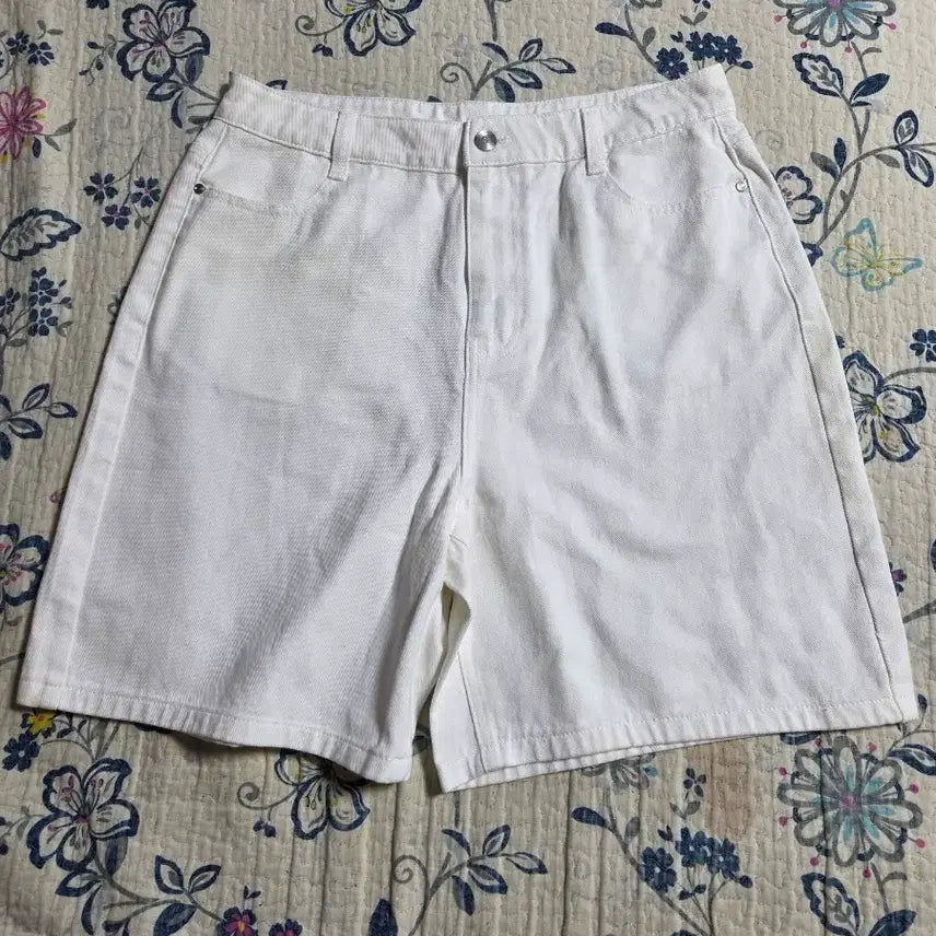[BUNJANG] Lapiaf White Denim Shorts (Size 30) / Lapiaf 화이트 데님 반바지 80(30)