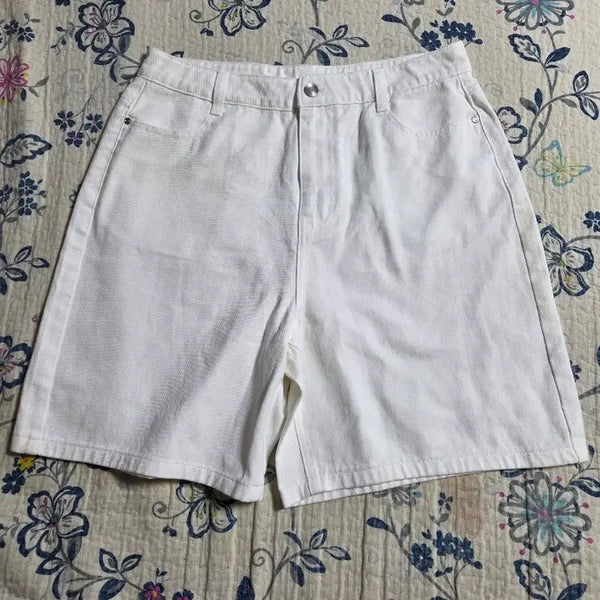 [BUNJANG] Lapiaf White Denim Shorts (Size 30) / Lapiaf 화이트 데님 반바지 80(30)