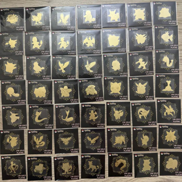 [BUNJANG] Pokemon 24k Gold Stickers / 포켓몬 24k 골드 띠부씰 판매합니다