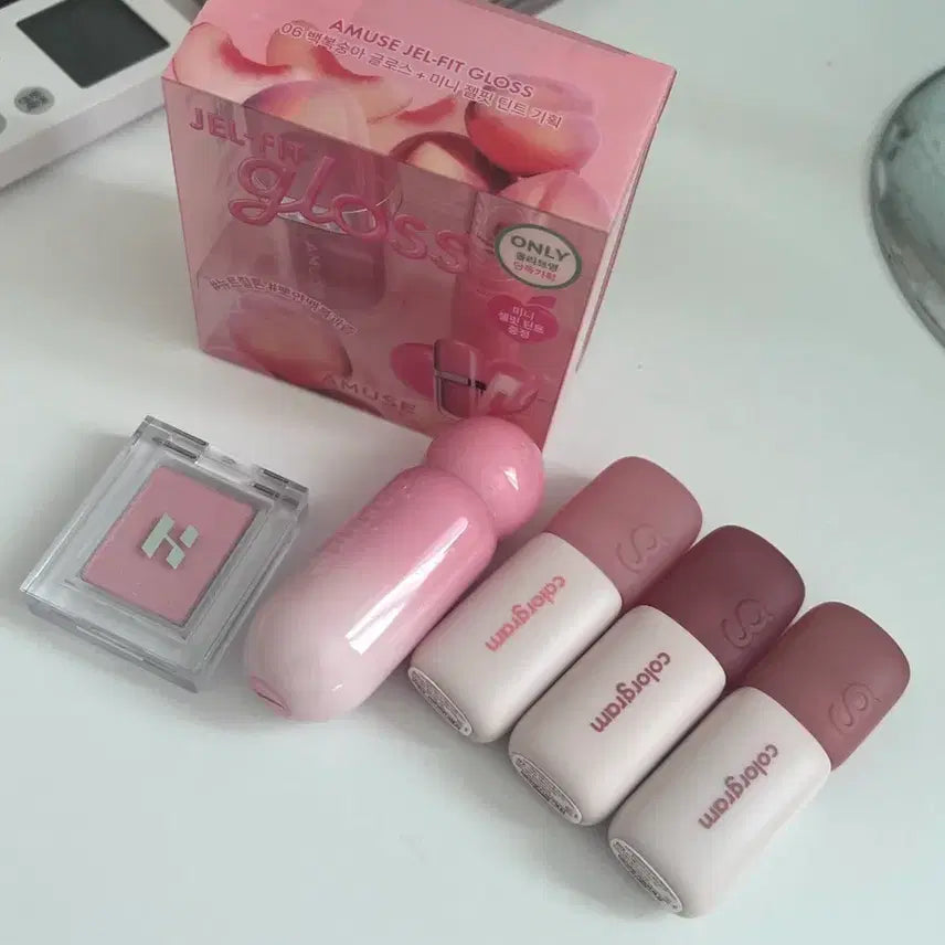 [BUNJANG] Colorgram, Amuse, Dasique Bundle Set / 새상품 쿨톤 일괄) 컬러그램 긱로즈, 플러핑크, 피그블리, 어뮤즈 백복숭아 기획, 데이지크 슈가엔젤 등