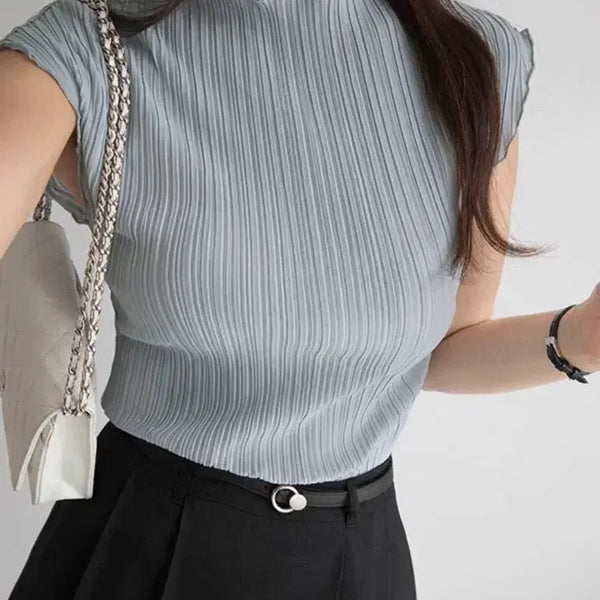 [BUNJANG] Mulang by Pleats Sleeveless Blouse / [새상품]뮬랑 바이 플리츠 나시 블라우스